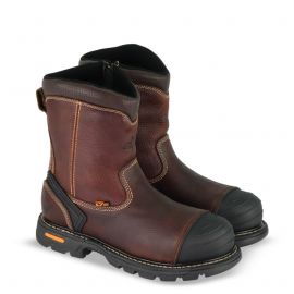 GEN-Flex2® Series – 8″ Brown Composite Safety Toe – Side-zip Wellington